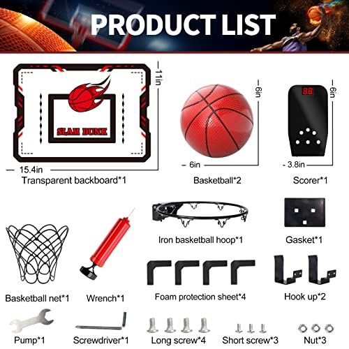 Bennol Basketball Hoop Indoor Toys Gifts For 3 4 5 6 7 8 Year Olds Boys Kids, Over The Door Mini Basketball Hoop Toys For Boys 3-5 6-8 8-12, Basketball Hoop Boys Toys Gifts For 4 5 6 7 8 Year Old #TOP7