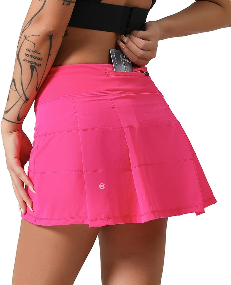 MCEDAR Athletic Tennis Golf Skorts Skirts for Women with Pocket Workout Running Sports Pleated Skirts Casual : Clothing, Shoes & Jewelry