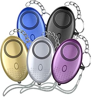 Veckle Safe Sound Personal Alarm, 5 Pack 130db Emergency Self Defense Personal Safety