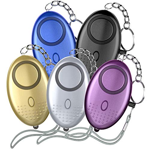 Veckle Safe Sound Personal Alarm, 5 Pack 130db Emergency Self Defense Personal Safety