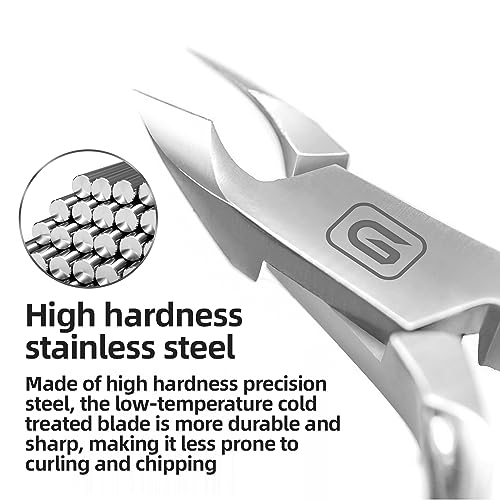 image for Gubonwer Cuticle Trimmer 3/4 Jaw Extremely Sharp Cuticle Nippers Sciss