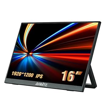 ANMITE 16インチ ポータブルモニター タッチなし 1920x1200 Anmite 16-Inch Portable Touch Monitor Non-touch optional