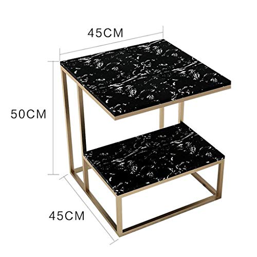 Table d'appoint carrée compacte 45x45cm pour optimiser petits salons