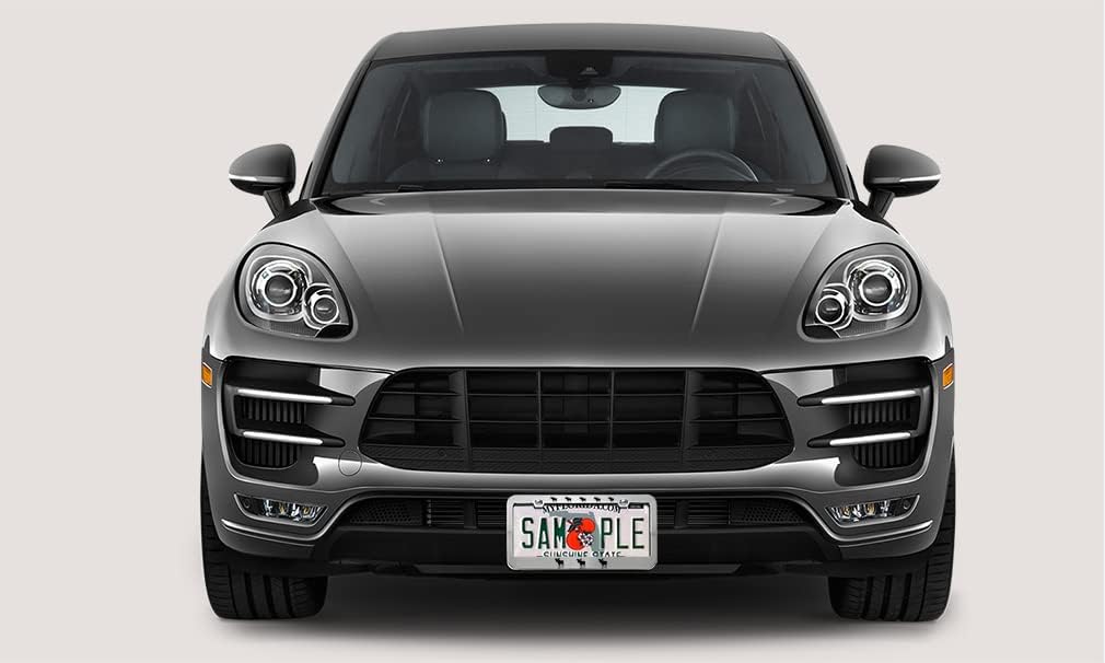 Metal License Plate Frame Moose Animal Metal Tag Holder Car Accessories Stainless Steel 2 Holes 1 Frame