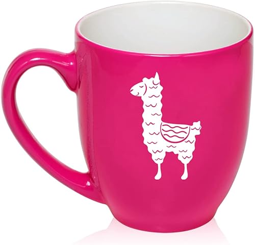 Cute Llama Ceramic Coffee Mug Tea Cup Gift for Her, Women, Wife, Mom, Sister, Girlfriend, Friend, Boss, Coworker, Daughter, Birthday, Wedding,
