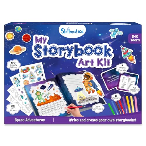 Skillmatics Storybook Art Kit – Space 2.0, Writing Activity, Gift for Kids