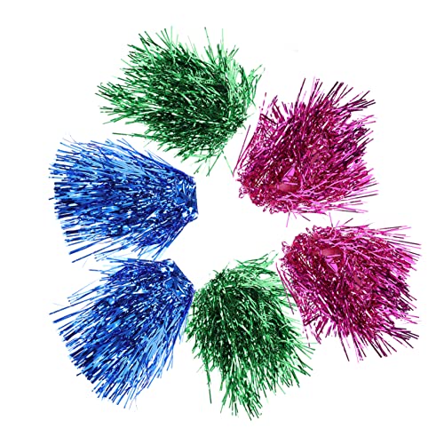 Sosoport 18 Pcs Peruca De Chapéu De Chuva Cabelo Apliques De Festa Diária Peruca De Cabelo Dourado P