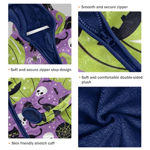 CHIFIGNO Girls Boys Zip up Hoodie Boys Jackets with Pockets Warm Winter Outwear for Toddler and Kids3