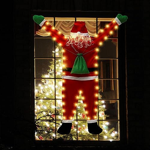 170CM Große Weihnachtsdekoration Zum Aufhängen Mit Weihnachtsmann...