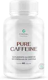 PURE CAFFEINE - 60 Cápsulas - Central Nutrition - Suplemento Alimentar em Cápsulas de Cafeína