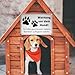 Vorsicht Hund Schild, Aluminium Warnung vor dem Hund Schilder Mit Selbstklebend, UV-beständig Wasserdicht Achtung Hund Schild Hundeschilder Warnung 30x20cm