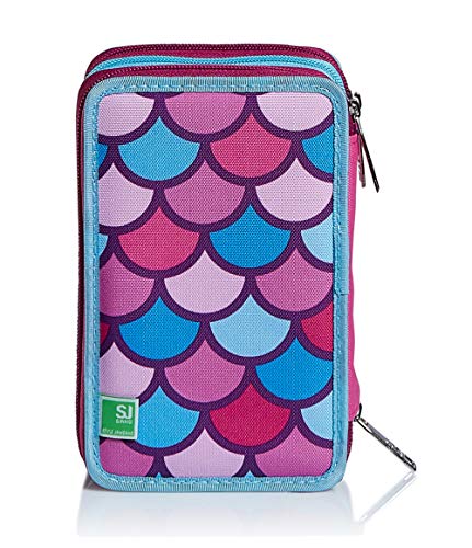 Astuccio 3 Zip SJ GANG, SWEET WAVE, Pen Pad, Fuxia...