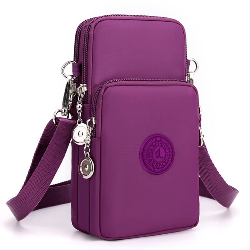 WITERY Waterproof Nylon Cute Crossbody Cell Phone Purse Smartphone Wallet Bag for Women