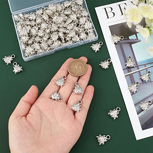 DICOSMETIC 100Pcs Ladybug Charms Animal Theme Charm Fly Insect Pendant Flying Ladybirds Insect Charms Platinum ABS Plastic Charm for Bracelet Necklace Earring DIY Jewelry Craft Making - Image 3