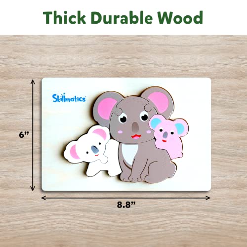 Skillmatics Wooden Puzzles For Toddlers - Animals & Their Babies, Early Educational Development Toys, Gifts For Ages 2 To 5 #TOP5