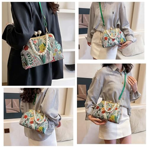 Crossbody Bags for Women Trendy Floral & Leaf Print Fashion Versatile Elegant Purse for Ladies Shoulder Sling Handbags2