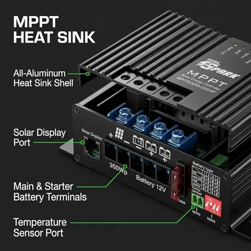 Régulateur de charge solaire MPPT 25 A 12V SPARK éviter batterie vide