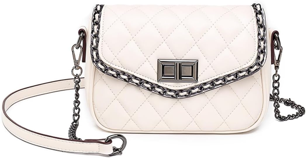 Quilted Crossbody Bag Purse for Women Small Medium Trendy Flap Cross Body Shoulder Bag Leather Designer Handbags