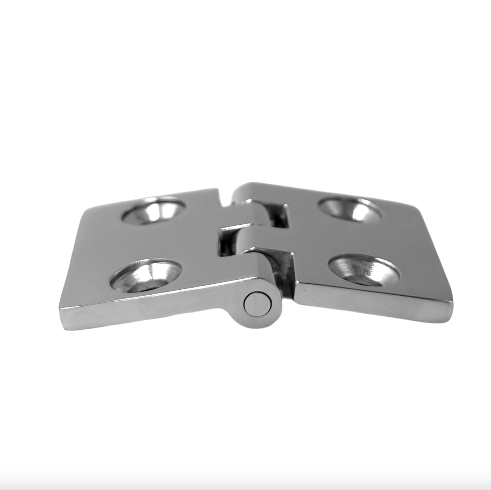 HS0084 Marine Square Hinge Stainless Steel Stainless Steel Hinges V4A AISI 316 Opening Angle Bottom - Image 3