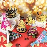 DPKOW 18pcs 2026 New Year Party Hats Multicolored Cone Hat Crown Hat New Year's Eve Party Favour, Happy New Year Headwear Photo Props Accessories 2026 New Year’s Eve - Image 4