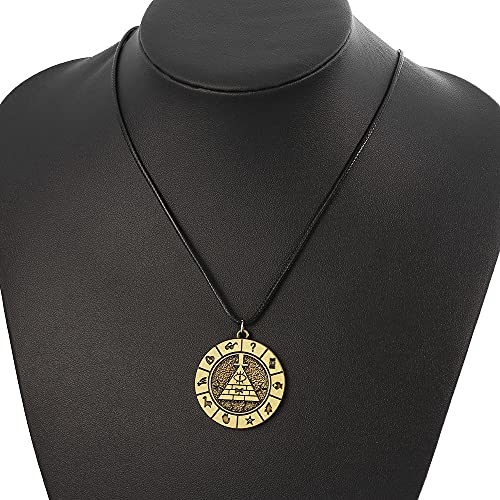 EIKOU Gravity Falls Dipper's Bill Cipher Necklace Pyramid Pendant Cosplay Costume Accessories2