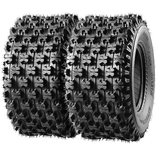 MaxAuto ATV Sport Quad Tires set of 2 20X10-9 Rear Tires 4Ply Tubeless Tire replacement for 400ex TRX 450r, Raptor 660, YFZ 450