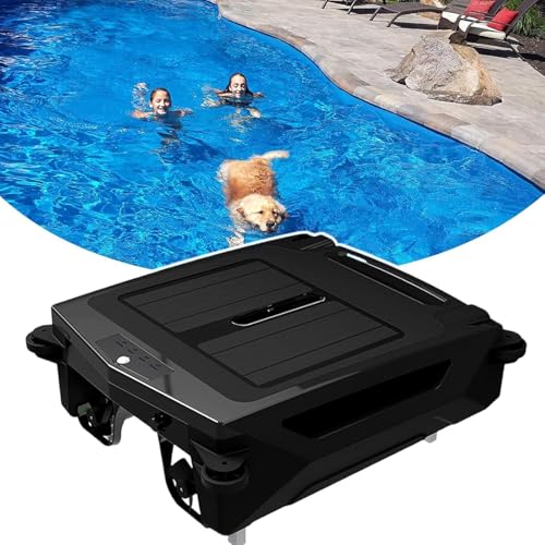 RoyceBee Robot Nettoyeur de Piscine Automatique avec éVitement d'obstacles, Planification de Chemin AI éCumeur de Piscine Solaire avec Option de Double...