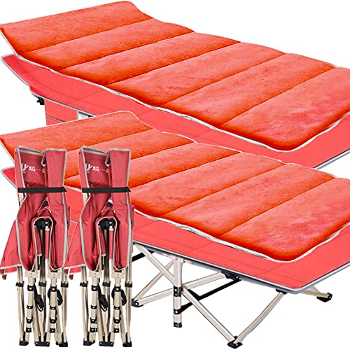 H&ZT 2 Pack Folding Camping Cots for Adults, Camping Cots for Adults Most Comfortable, Adults Sleeping Cot, Heavy Duty Portable Office Nap/Camp/Travel/Vacation/Sunbathing Cots H&ZT 2 Pack Folding Camping Cots for Adults, Camping Cots for Adults Most Comfortable, Adults Sleeping Cot, Heavy Duty Portable Office Nap/Camp/Travel/Vacation/Sunbathing Cots