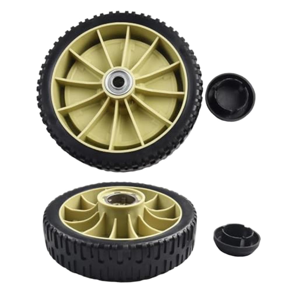 Rueda trasera de 8 pulgadas compatible con cortadora de césped autopropulsada HRJ216 diseñada para mejorar la tracción y el control en varias superficies de césped