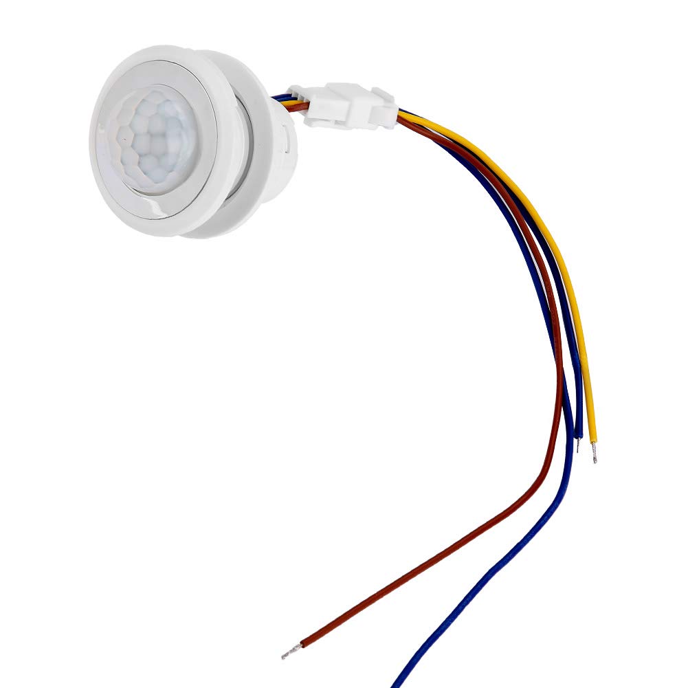 – Motion Sensor Control Switch Efficient Automated Infrared Sensor for Home Office Security Indoor Light for Small Spaces (MR-HW08F 45mm long, 40mm diameter)