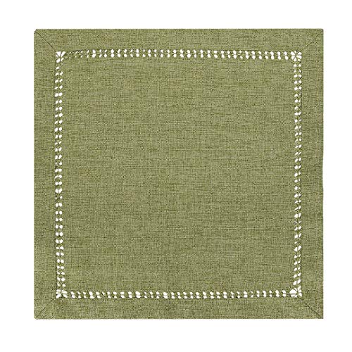 Set de 4 servilletas cuadradas color verde salvia 18 x 18 pulg miniatura 2