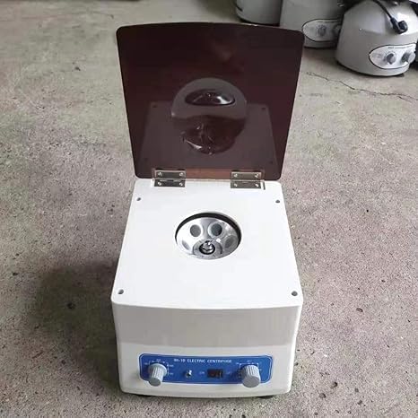 Saini_MEDICOS Centrifuse Machine 4000 RPM for PRP | Shocked-Free ABS Body | Copper Motor | Suction Feets for Vibration Free Operation | Grey + Black Colour