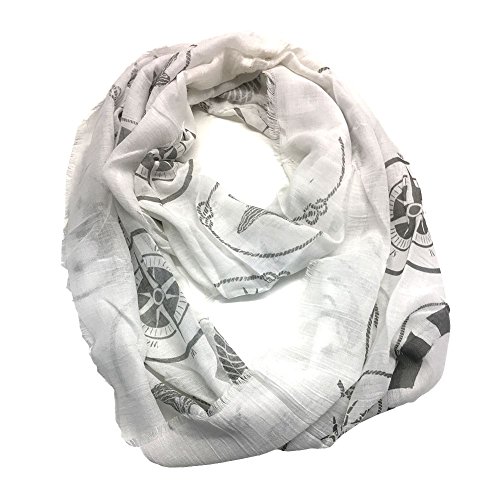 Premium Soft Nautical Sheer Infinity Scarf
