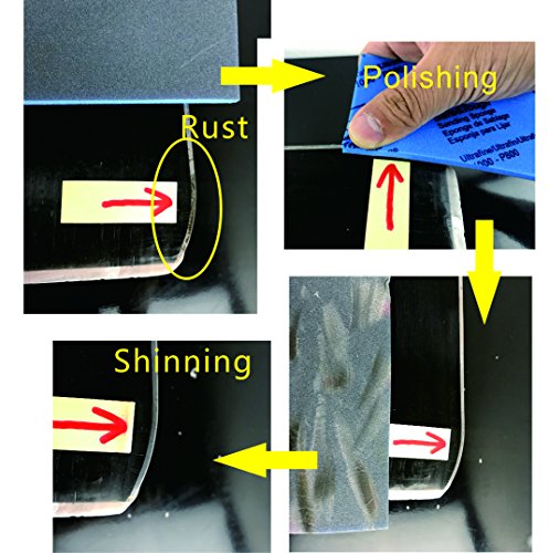Xcman Alpine Freeride Snowboard Ski Base Ptex Base Repair Kit: 5 Ptex, Metal Scraper, Sanding Sponge #TOP4