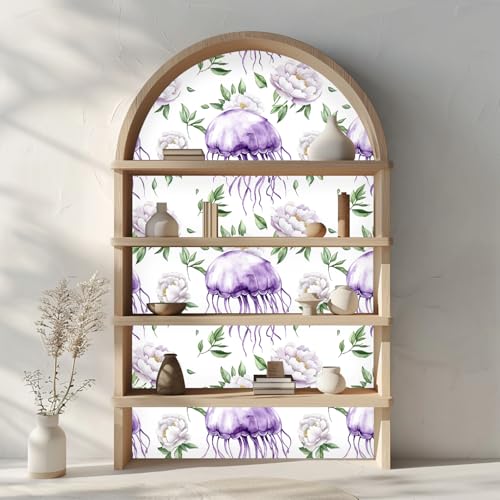 Papier peint repositionnable pivoine mat pour masquer les défauts d'un mur - 5