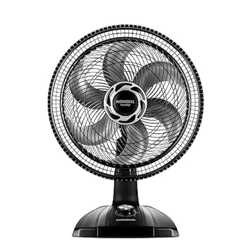 Ventilador de mesa Mondial 127V, 40cm, 6 pás, Turbo - VT-40-NB