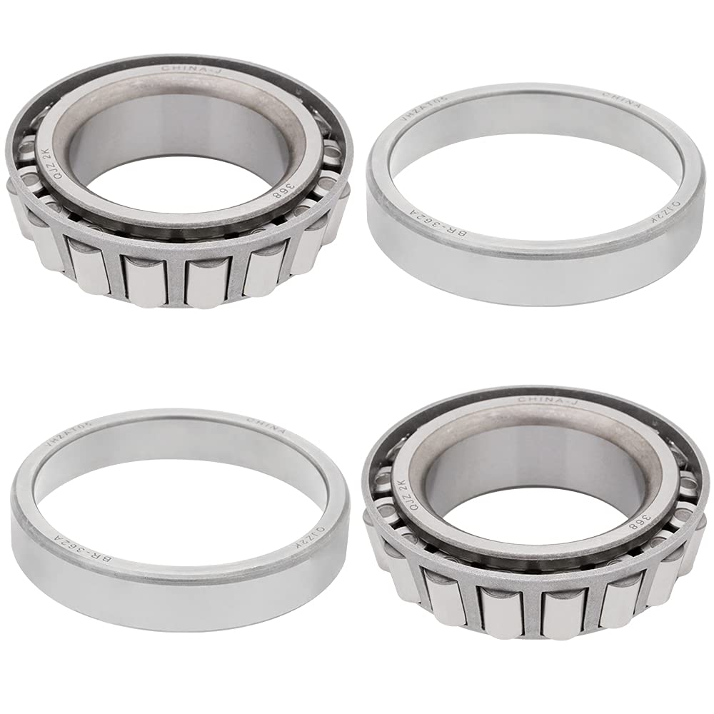 Cone: 368 Cup: 362A - Tapered Roller Bearing 2" x 3.5" x 0.8125" (ID x OD x W) | 50.8 mm x 88.9 mm x 20.638 mm (ID x OD x W) Wheel, Axle, Transfer Case Output Shaft Bearings - 2 Sets