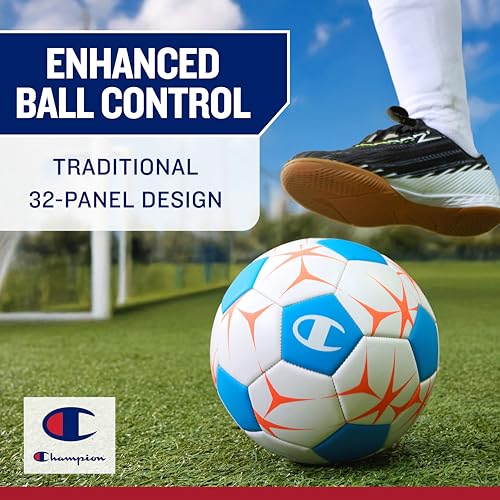 Champion Prodigy Soccer Ball with Pump (Size 3, Optic Pink/Eve. Primrose) - image 4