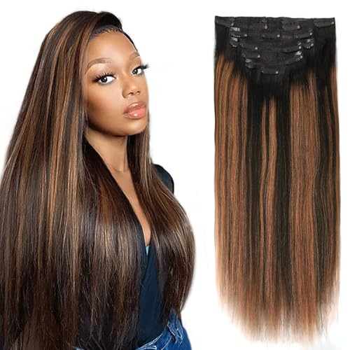 Extensions de cheveux humains clip ins yaki straight pour sublimer vos coiffures de soirée