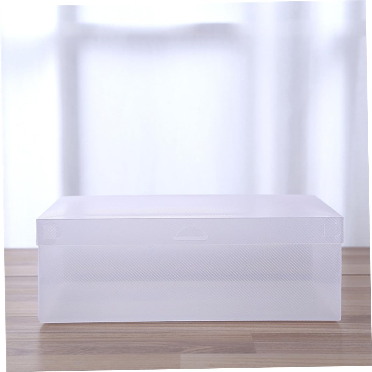 GLEAVI Contenitori Impilabili per Scarpe in Plastica Trasparente 6 Pezzi Chiusura a Ribalta 33X20X12 CM per Armadio e Negozio