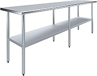 Vista 19 de Mesa de trabajo de acero inoxidable, mesa de metal