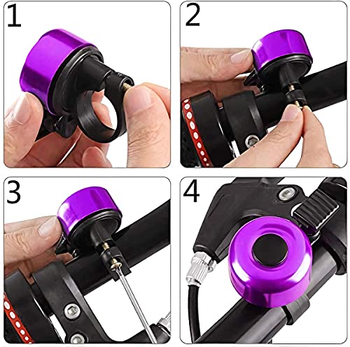 Aluminum Alloy Bicycle Bell, Loud Crisp Bicycle Bell, Mini Cute Bike Horn For Adults And Kids Bike, Perfect For Both Left And Right Hand（1Pcs）-Blue #TOP5