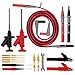 Micsoa Deluxe Electrical Test Lead Kit, Digital Multimeter Leads Automotive Test Leads with Alligator Clips, Retractable Test Clips, Back Probe Pin & Tips Set of 16