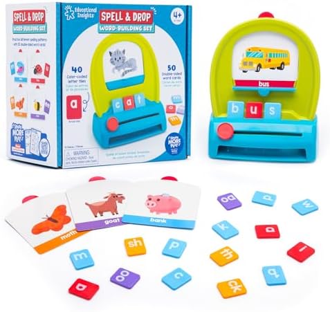 Amazon.com: Educational Insights Spell & Drop Word Building Set - CVC ...