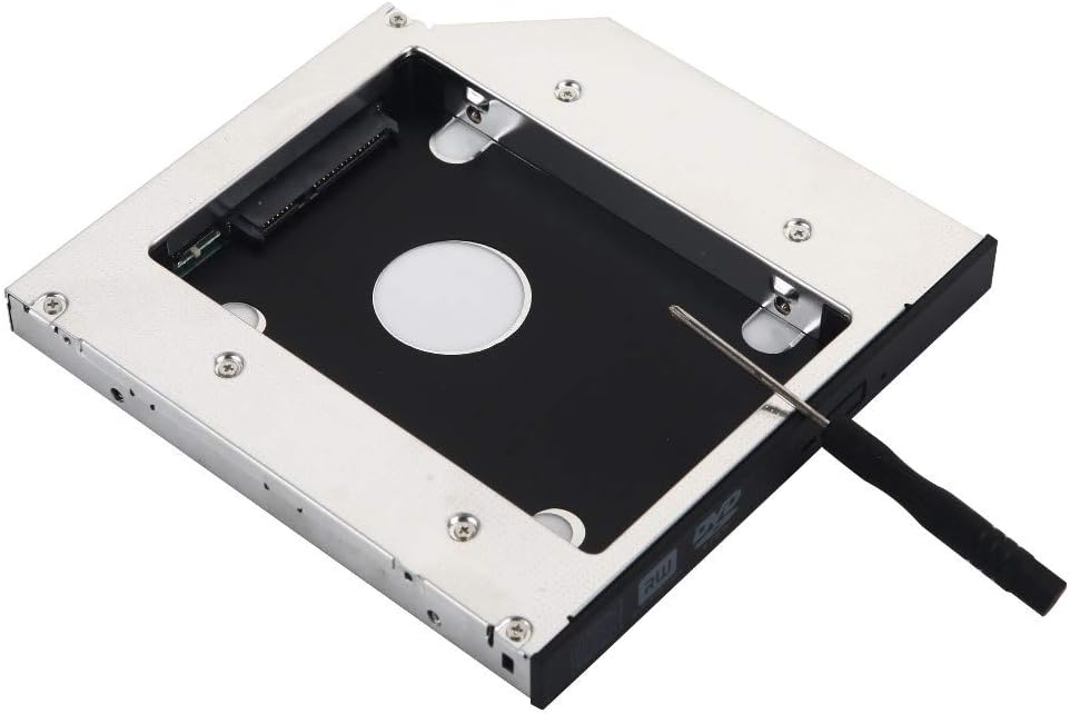 De Young SATA 2nd Hard Drive Caddy Case for 12.7mm Universal Laptop CD/DVD-ROM Optical Bay