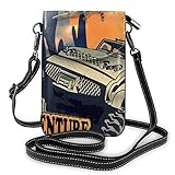 ☀ Passport purse bag dimension: Length 8.0in * Height 7.6in . Phone purse holder perfect size to fit most of the smart mobile phones with a big screen.