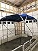 Cypress Rowe Outfitters Replacement Bimini Top Canvas with Boot, Royal Blue 8' Long x 8' Wide, 16oz, 4 Bow, fits 91-96