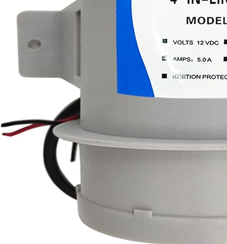 Miniatura 4 de Sopladores en línea de 4 pulgadas, ventilador de sentina para barco, ventilador fresco, ventilación de cabina marina de 12 V, RV y accesorios marinos