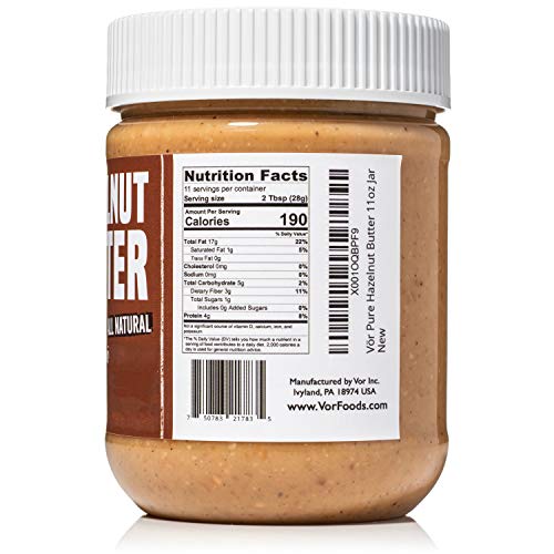 Vör Pure Hazelnut Butter Spread (11Oz) | Only One Ingredient | Vegan, Paleo, Keto, Whole 30… (11Oz Jar) #TOP2