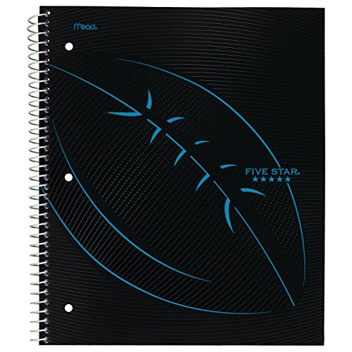 Five Star Spiral Notebook, 1 Subject, College Ruled Paper, 100 Sheets, 11